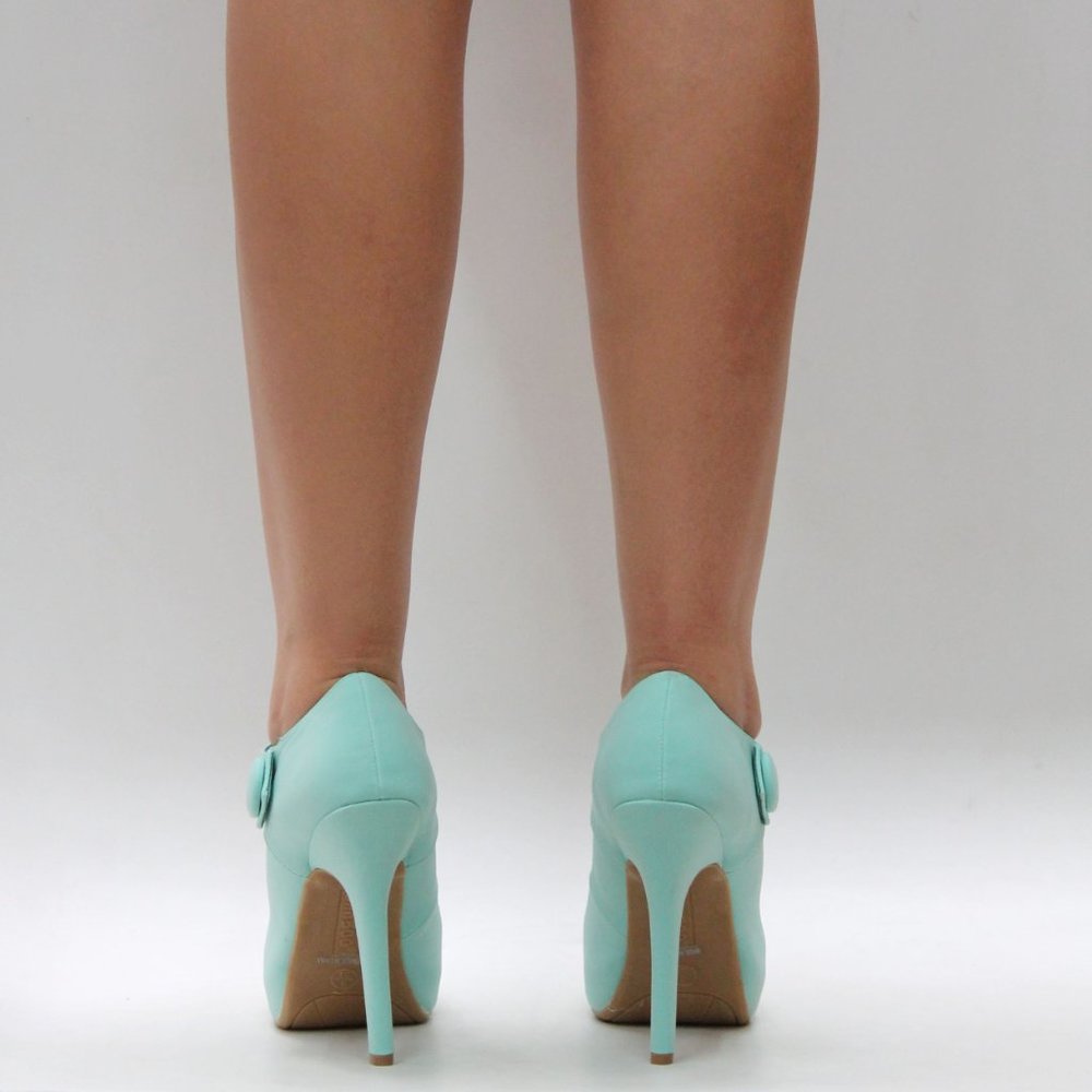 New Seafoam Maryn Jane Stiletto Heel Pumps - Picture 3 of 3